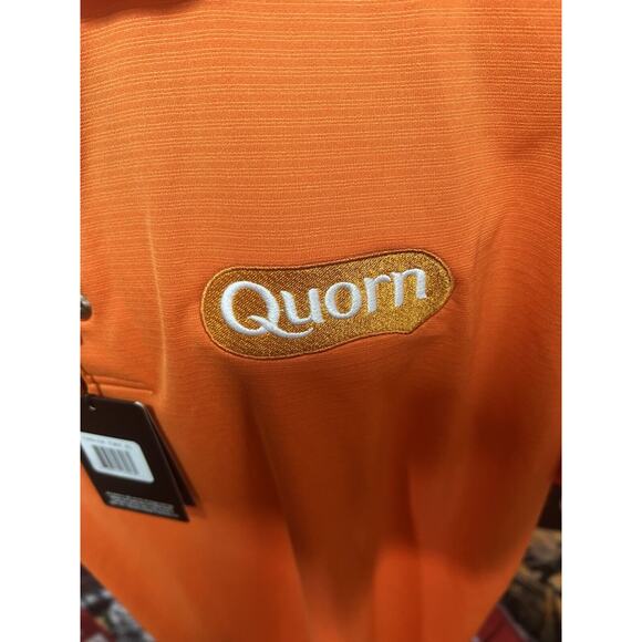 New PEBBLE BEACH Performance Golf Polo‎ Short Sleeve Shirt Men's XL Orange NWT - Picture 3 of 13